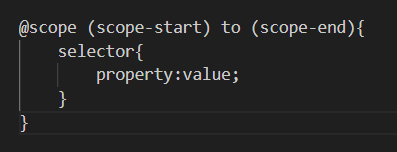 Image of example scoped CSS code